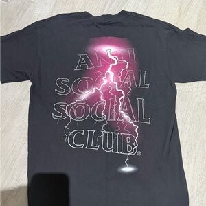 Anti Social Social Club Black Graphic T-Shirt size M